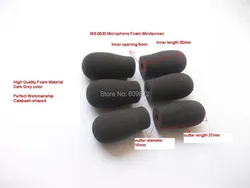 Foam Microphone Windscreen, mic sponge cover , WS-0530, 5mm inner diameter & 30mm inner length 10 pcs /lot,