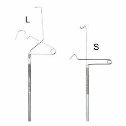 Fly Fishing Knot Tying Tool Tyer Hook Line Knotter Tie Nail Stainless Steel S/L