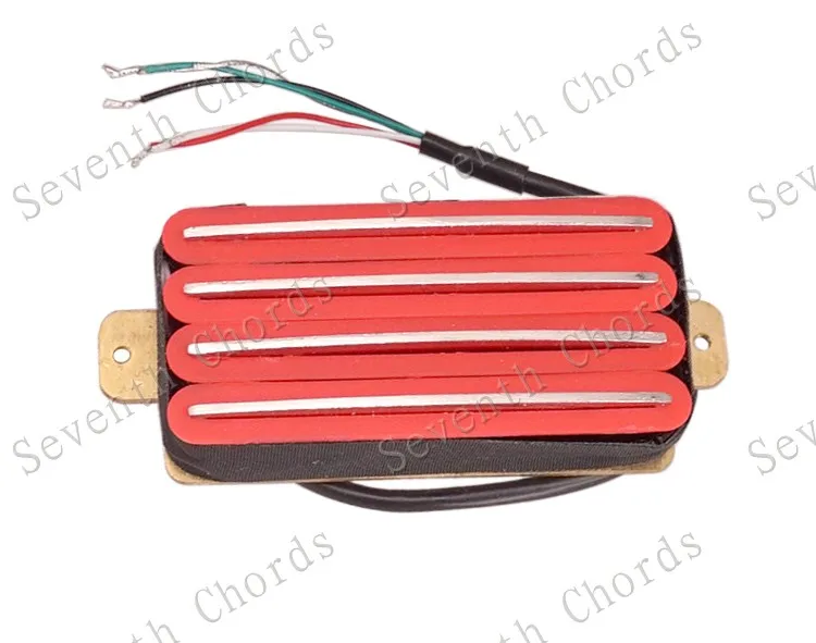 1 Stück Hot Rail 2-Dual Blade Humbucker-Tonabnehmer für E-Gitarre, 4-Draht-Tonabnehmer, 4 Farben, Gitarrenteile und Zubehör – Detail 8