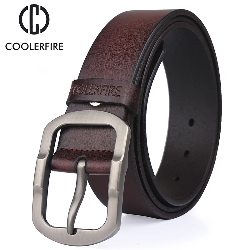 男性の本物の革ベルト男性高品質の高級ストラップ男性ベルト男性ファッションヴィンテージピンバックルジーンズ