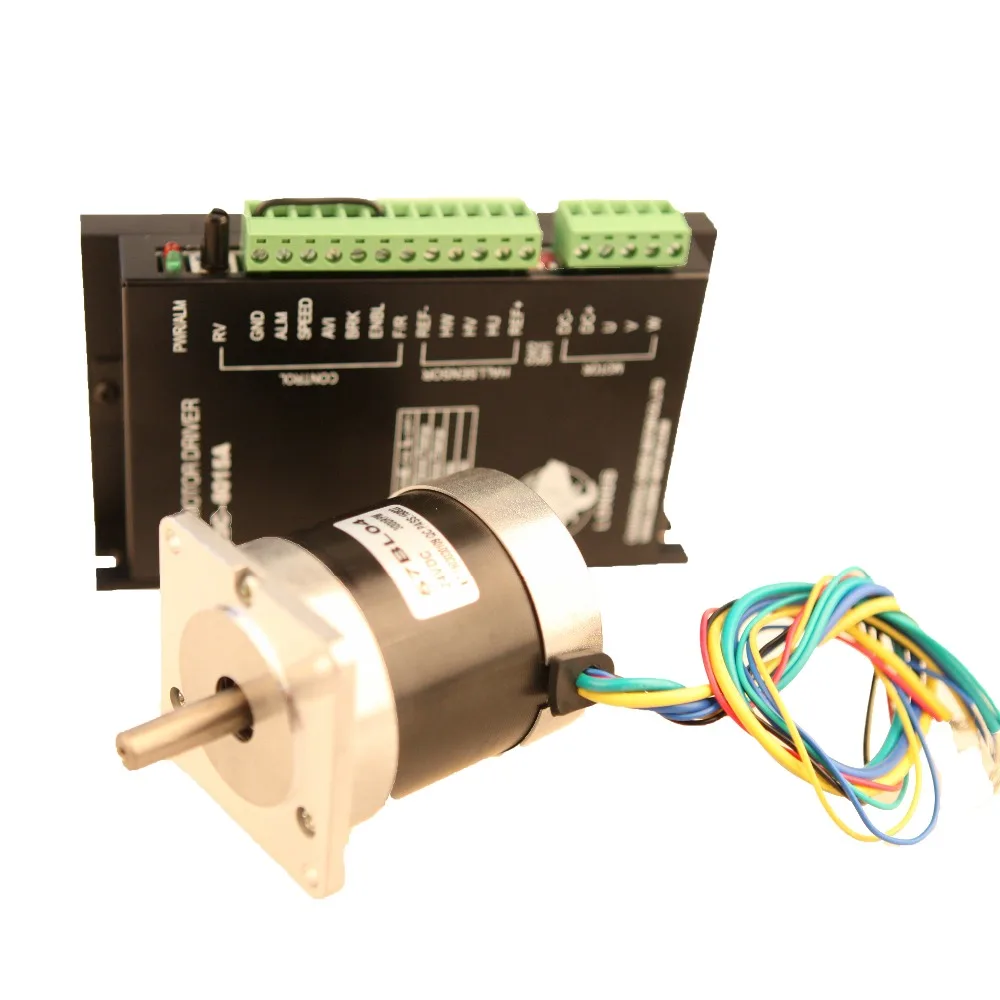 

Brushless DC motor 57BL04 24VDC 3000RPM 4.4A 69W DC Driver BLDC-8015A for Car Peristaltic pump CNC ROUTER