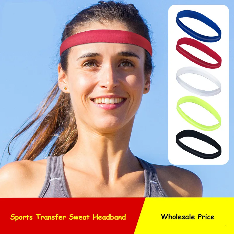 Women Men Yoga Hair Bands Sports Headband Anti-slip Elastic Sweatband Yoga Running Biking Headscarf Outdoor Sport Hairband