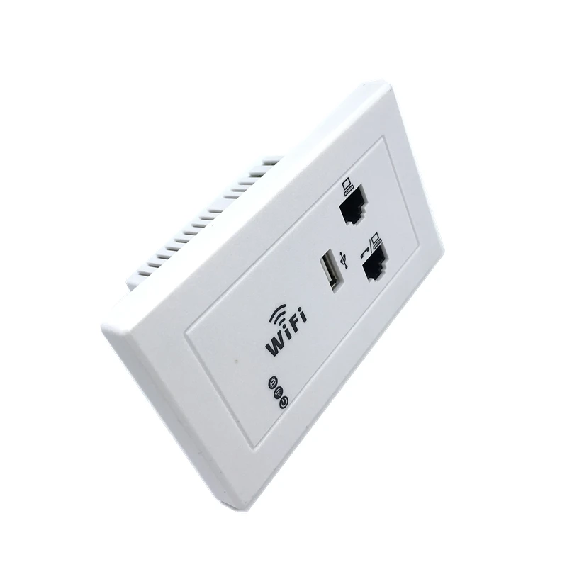 ANDDEAR Branco Sem Fio WiFi em AP Parede Quartos de Hotel de Alta Qualidade Tampa Mini Wall-mount AP Router Wi-Fi de Acesso ponto