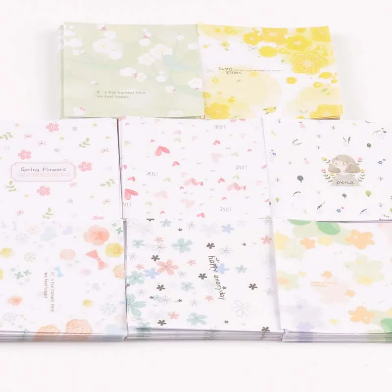 6.3cm 60 Sheets DIY Kids Folded Craft Paper Square Floral Origami Paper Handmade Folding Paper Scrapbooking Decorative Craft