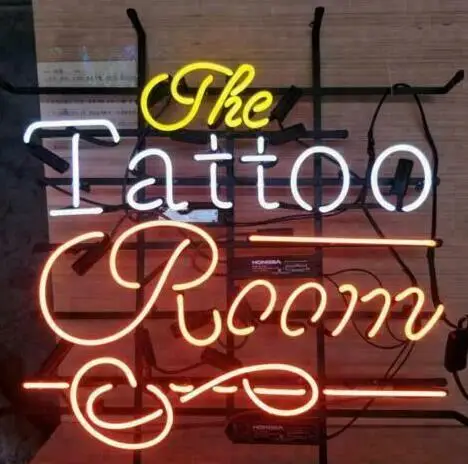 Custom Made Tattoo Room Glass Neon Light Sign Beer Bar