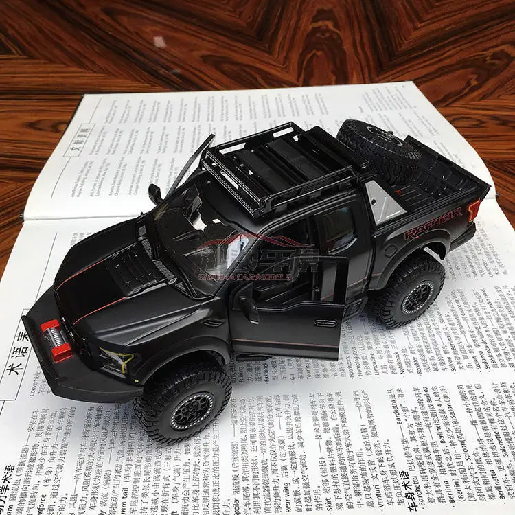 1/24 Special Die-cast Metal 2017 Raptor F150 Pickup Off-road Desktop Display Collection Model