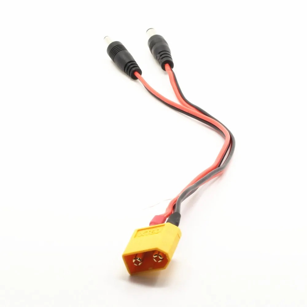 Power supply line XT60 Plug DC Cable connect Lipo battery and Monitor and Boscam 5.8G 5.8Ghz Receiver for FPV Aeria