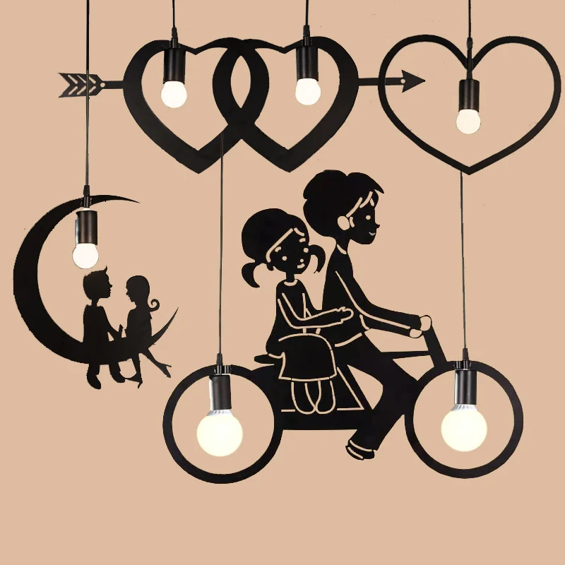 

Modern Pendant Lamp Creative Personality Hanging Pendant Light Bedroom Restaurant Art Hall Living Room Hanging Lamps for Kitchen