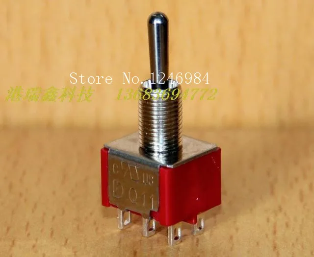 

[SA]T8012 dual six-foot stalls M6.35 small toggle switch 1MD3 Taiwan Deli Wei shook his head rocker switch Q1--50pcs/lot