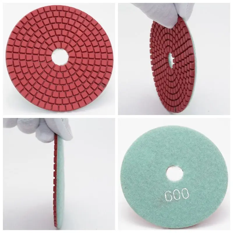 12Pcs 4" inch Diamond Wet Polishing Pads Set for Granite Stone Marble Concrete ILOVETOOL
