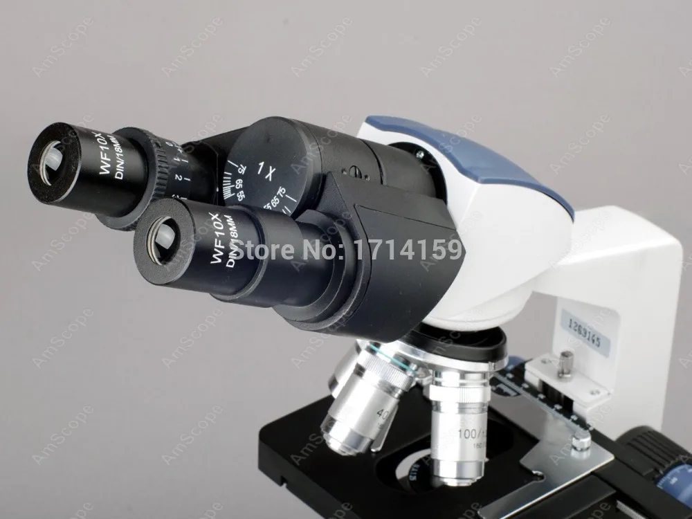 Teaching/Training-AmScope Supplies 40X-2000X LED Binocular Digital Compound Microscope w 3D Stage and 10MP Camera