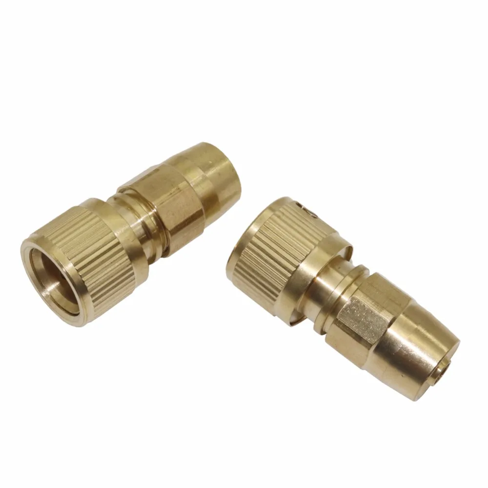 

5 Pcs 3/8' Inch Garden Hose Connector Water Pipe Connectors Brass Magic Gardening Expandable Retractable Car Wash connector