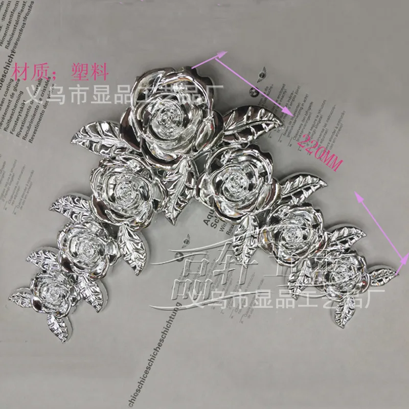 Factory outlets] studio Plastic Horn / Horn Frame / silver plating bighorn flower / frame accessories