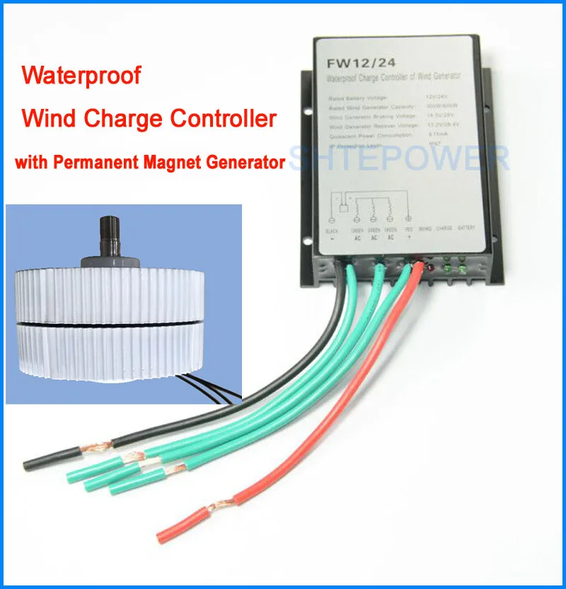 400W 24V generator system for DIY with wind controller for Wind Turbines system Rated rotated speed 950r/m