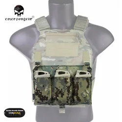 EDC M4 triple magazine pouch panel, for 419 / 420 vest, combat, molle, aor2, em6407