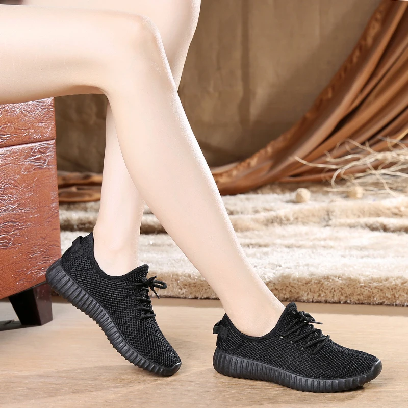 Women Casual Shoes Summer 2020 White Mesh Candy Colors Flats Shoes Woman Fashion Breathable Soft Women Sneakers