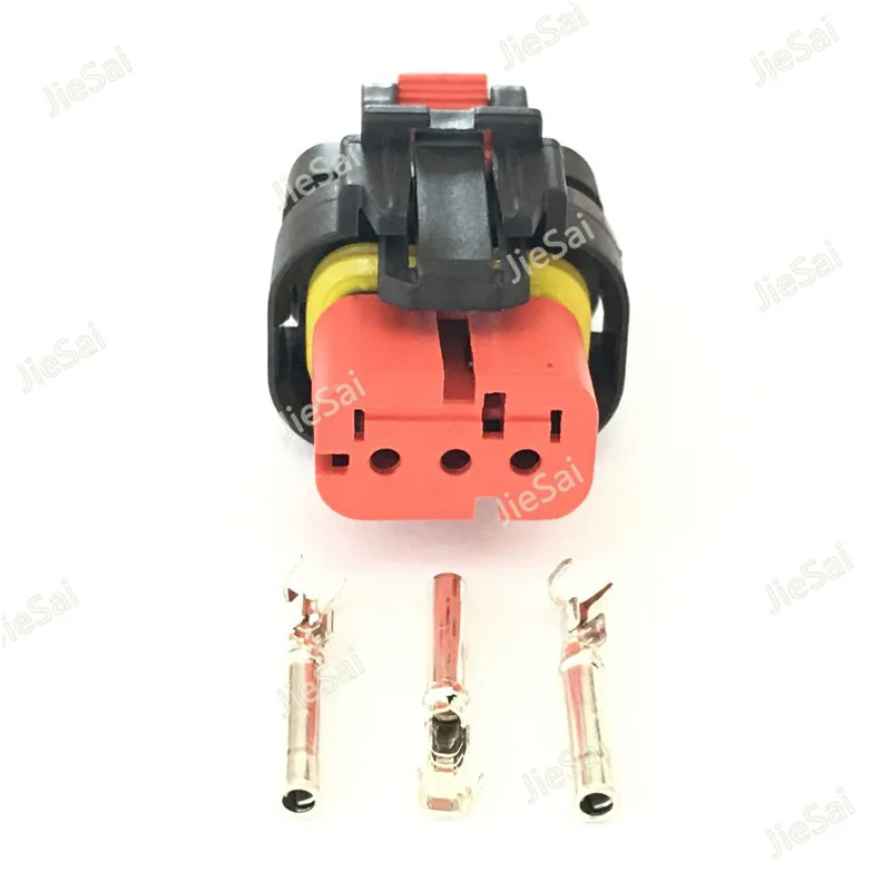 3 Pin Female 776523-1 Automotive Camshaft Sensor Plug Excavator Harness Connector