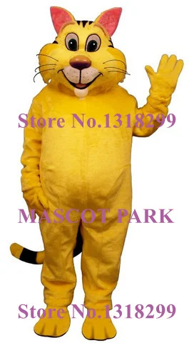 Mascotte Big Yeller Cat mascot Costume formato adulto Tiger tema Anime costumi Cosplay carnevale Fancy dress kit per la scuola