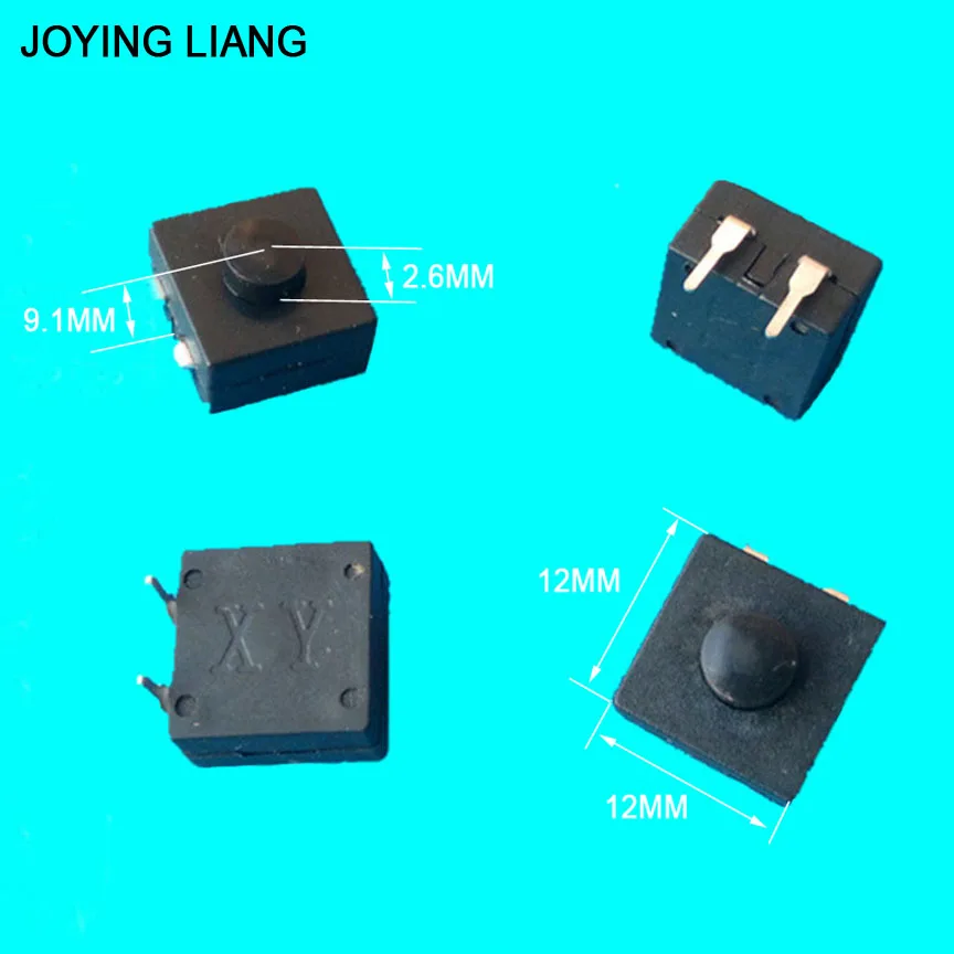 Joying Liang 4pcs/lot Flashlight Switch CREE XPE Q5 T6 Electric Torch Middle Switch Side- 2 Feet ON/ OFF Switches