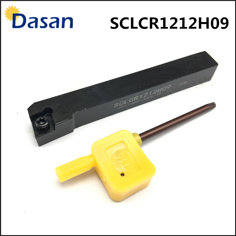 SCLCR1212H09 Holder Lathe Tool Cutter With 10pcs CCMT09T304 Blades Insert CNC 100mm Set