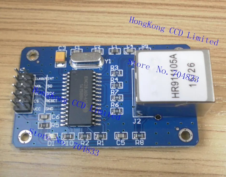 

ENC28J60 SPI interface microcontroller development board supporting modules