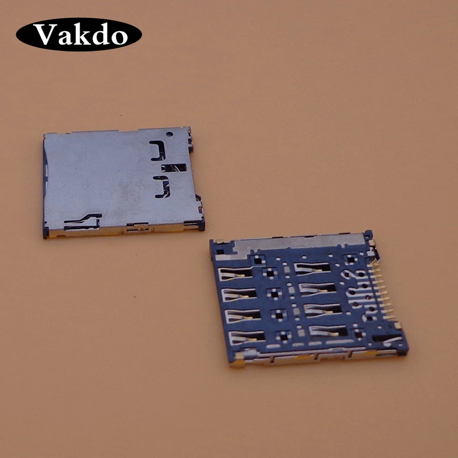 Conector do soquete do leitor de cartão Micro Sim, ASUS, Fonepad8, K004, K012, FE380CG, FE8030CX, Fonepad 7, FE7010CG, K016, ME170, ME170C, 2pcs