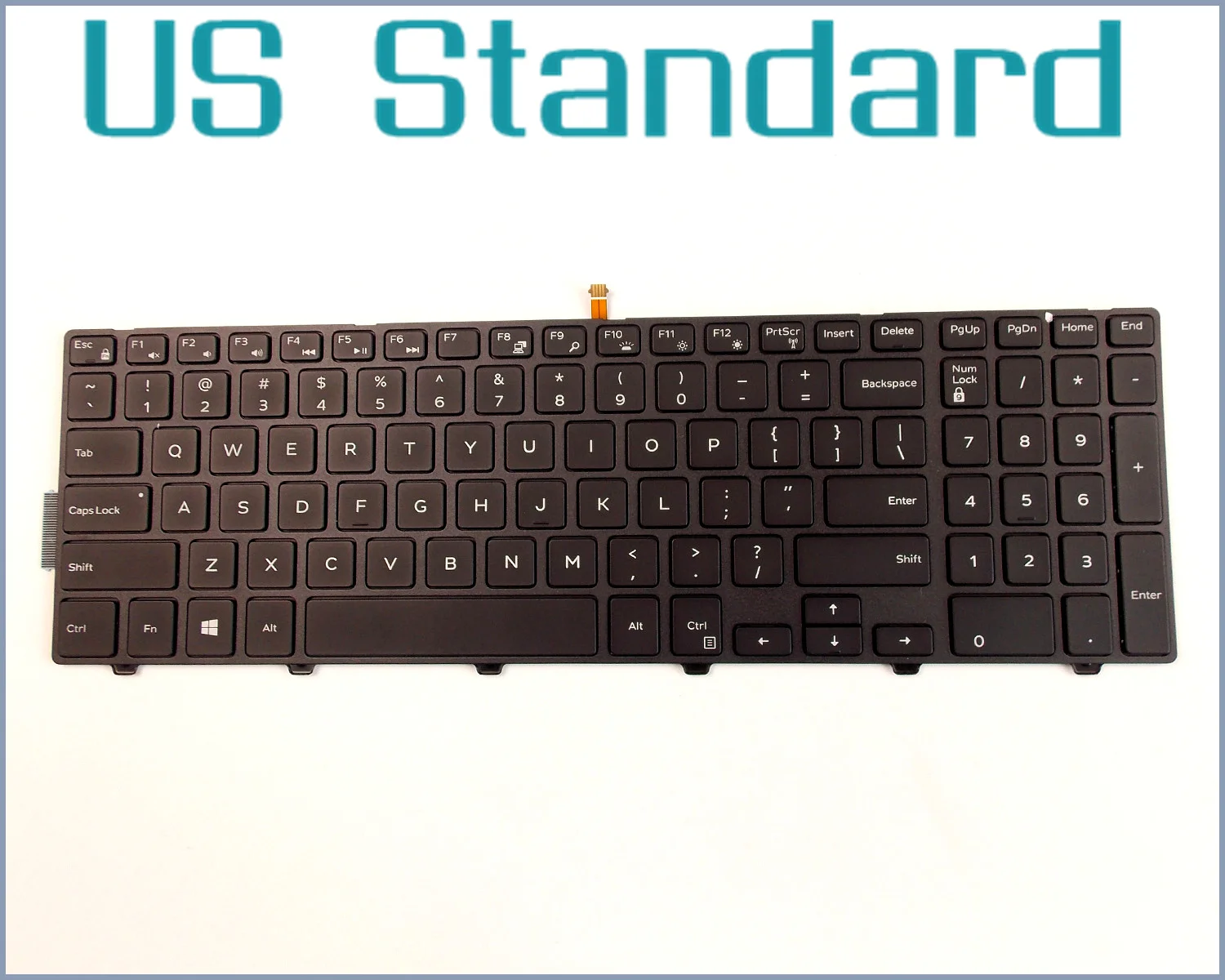 New Keyboard US English Version for Dell Inspiron 0KPP2C MP-13N7 P39F KPP2C MP-13N73US-442 Laptop Black With frame Backlit