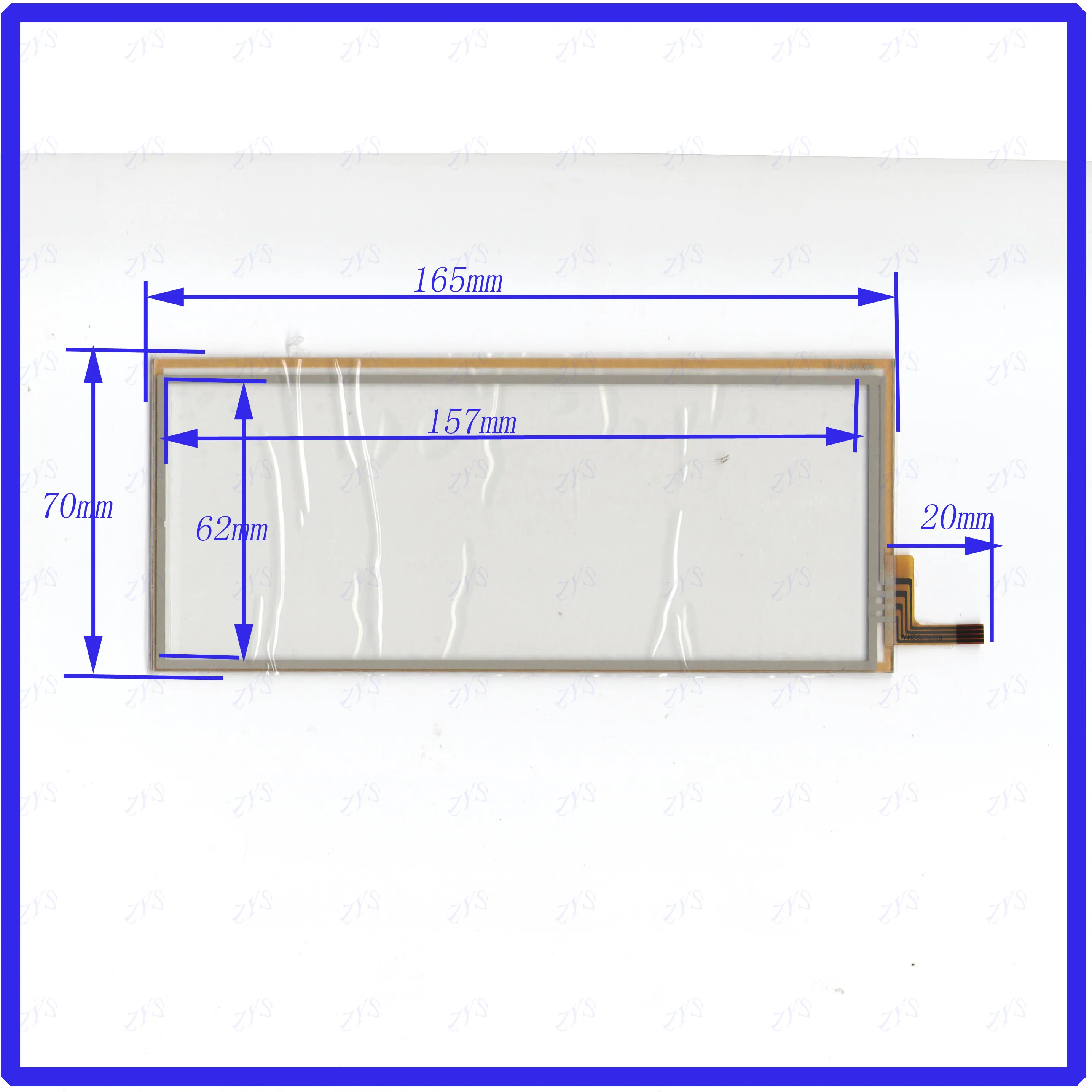 ZhiYuSun Wholesale  AM 3667 165*70mm 4 line For Car DVD touch screen panel Sensor glass this is compatible Digital Universal