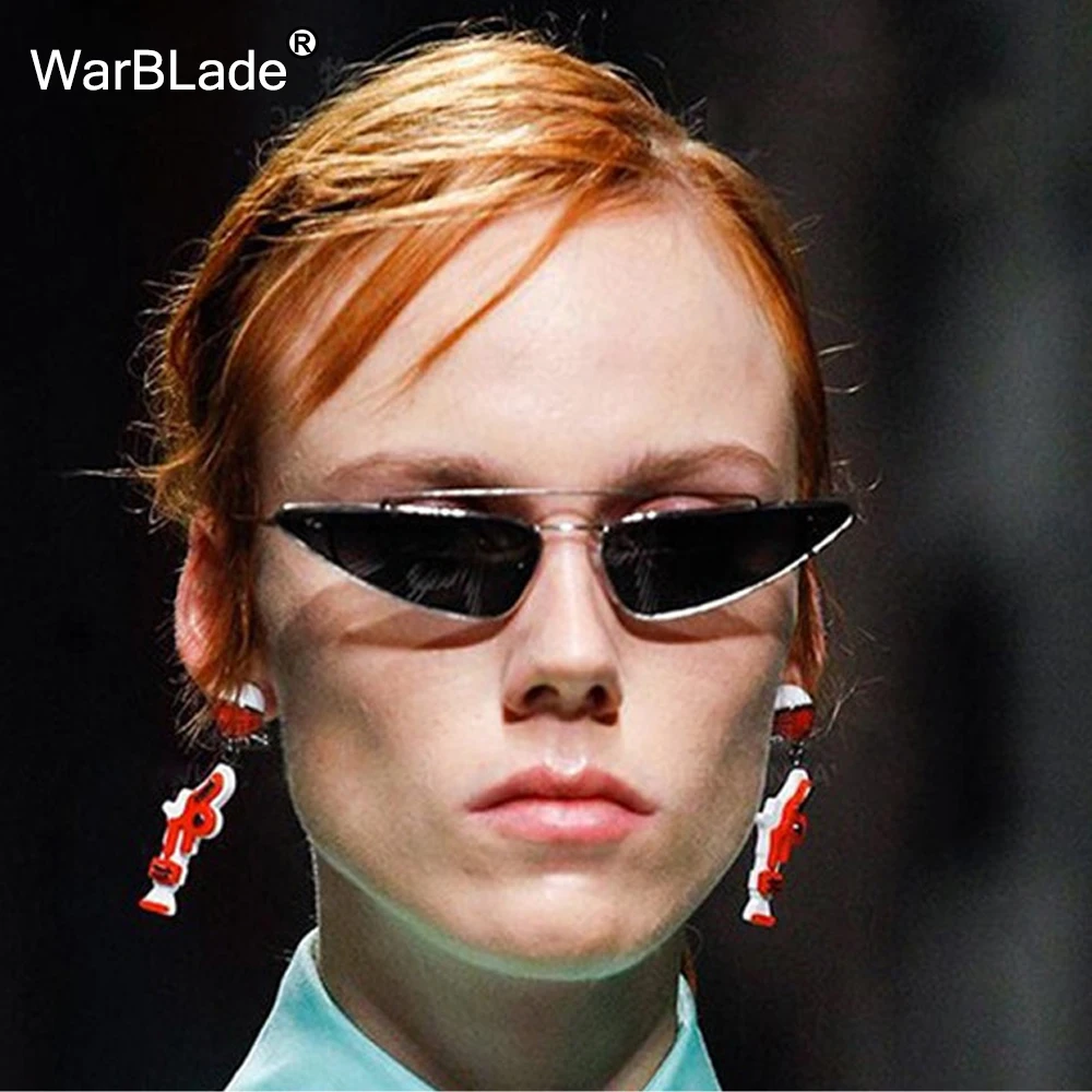 Retro Cat Eye Sunglasses Women Yellow Red Lens Sun glasses Fashion Light Weight Sunglass for women Vintage Eyewear WarBLade