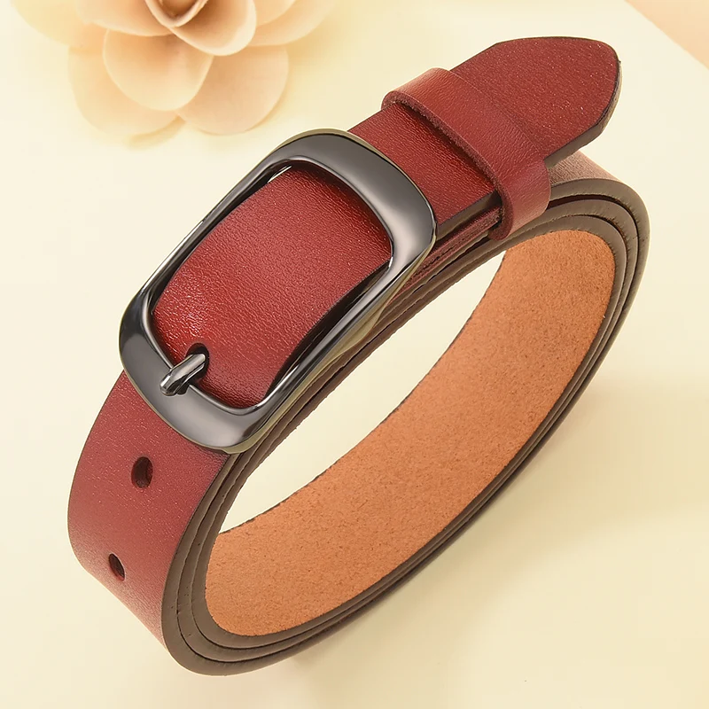 DINISITON New Women Genuine Leather Belt For Female Strap Casual All-match Ladies Adjustable Belts Designer High Quality Brand