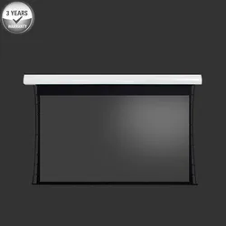 92 ''16:9HDTV Umgebungs Licht Ablehnung Schwarz Kristall Tab Spannung Motorisierte Projektor Bildschirm