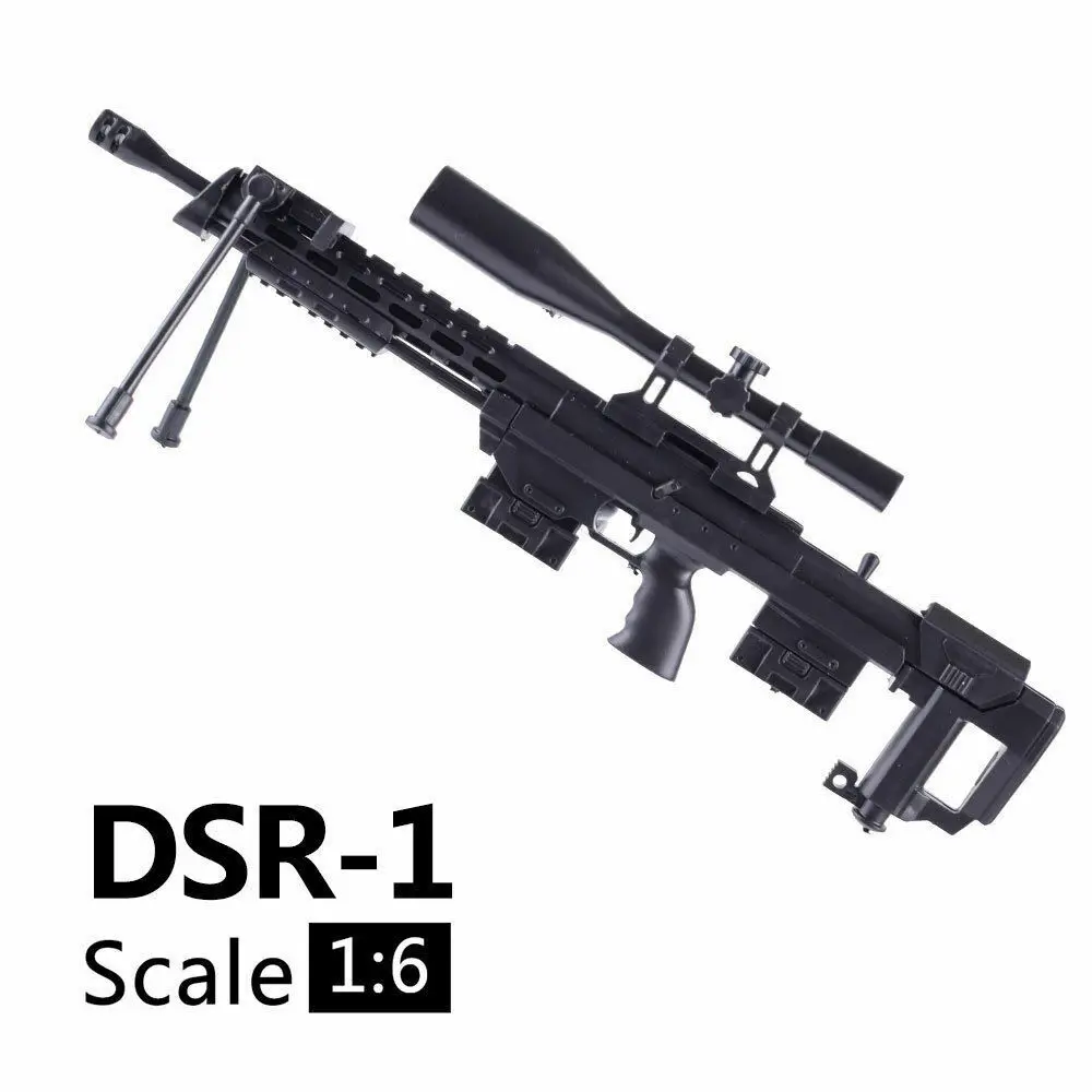 1/6 Scale DSR1 Rifle Gun Model Assembly Puzzles Building Bricks Gun Soldier Rifle Weapon For Action Figure