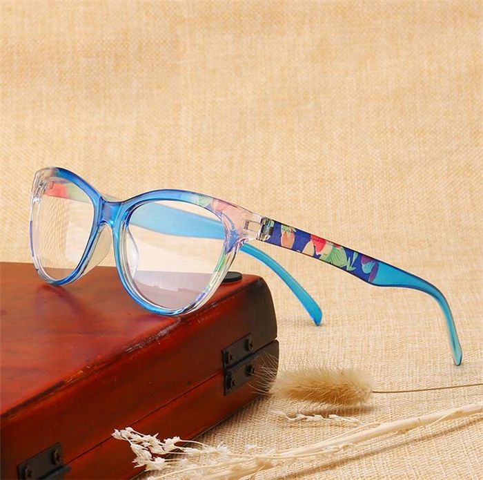 Power + 1,0 + 1,5 + 2,0 Bis + 4,0 Cat Eye Hyperopie Brille Magnifie Retro Tee/Rot/blau Rahmen Brillen Für Ältere – Detail 2