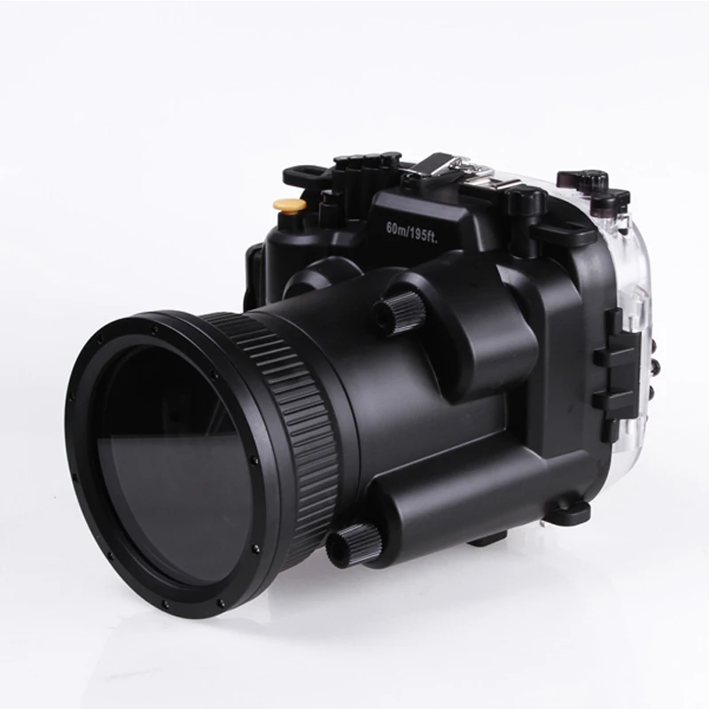 60mm 195ft Waterproof Underwater Diving Case Camera Housing Case For Canon EOS 5D Mark III 5D 3 with 24-105mm Lens