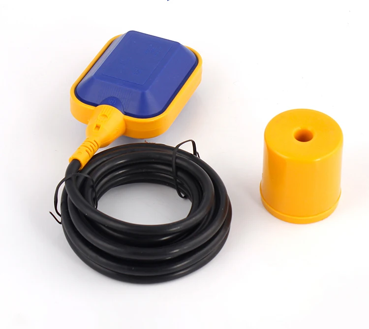 Alimentation électrique 24 VDC, interrupteur électronique à flotteur d'eau, longueur de câble en plastique 500 mm