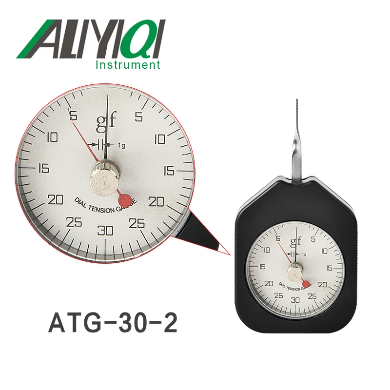 30g Dial Tension Gauge Tensionmeter Double Pointers(ATG-30-2)Tensiometro