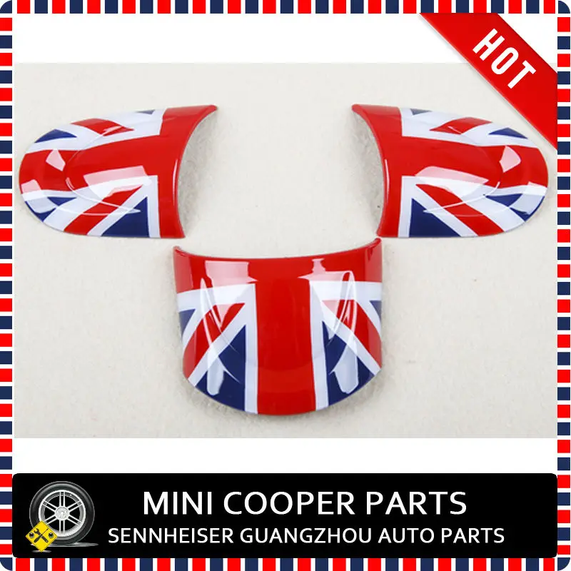 

New ABS Material UV Protected Mini Ray Red Color No-Multifunctional Steering Wheel Cover For mini cooper R55-R61(3 Pcs/Set)