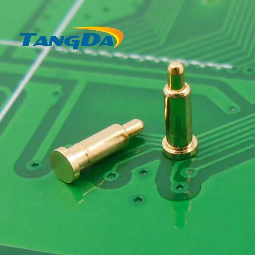 Tangda DHL/EMS D2*7mm 1000PCS pogo pin connector Mobiles Battery spring 1P Thimble Surface Mount SMD gold plate 1u