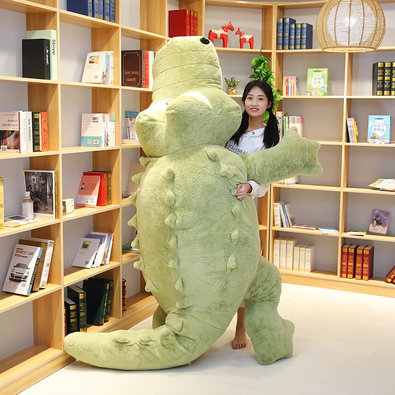 Hot Animal Crocodile Plush Toy Jumbo 9.8feet Stuffed Cartoon Alligator Doll Lifesize Pillow Sofa Tatami for Kids Adults Gift