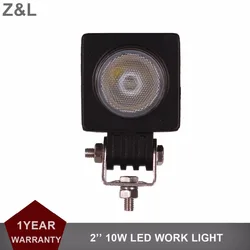 10W LED Work Light Car Auto SUV ATV 4WD 4X4 RZR Offroad 12v 24v Driving Fog Lamp Motorcycle Truck Spot Flood Signal Headlight