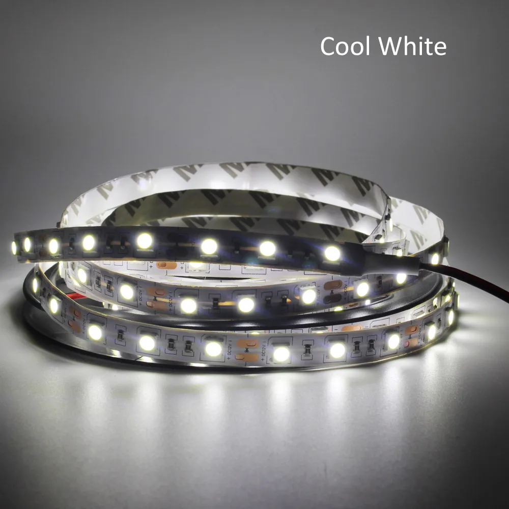 Computer Case LED Strip 12V 1M 2M Warm White LED Tape Waterproof SMD 5050 Large 4Pin Interface Background PC Case Stripe Light