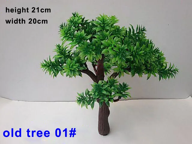 21cm high New model 3D architectural scale trees for train layout