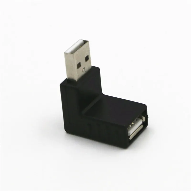 Cabo adaptador de usb 2.0 macho para fêmea, adaptador de usb 2.0 a fêmea para usb 2.0 a macho de 90 graus para lapto pcp