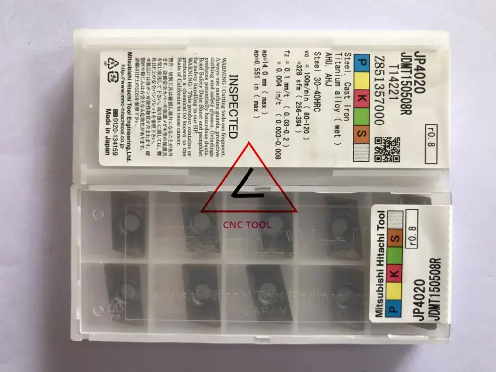 

JDMT150508R JP4020 10pcs Hitachi high cutting performance CNC indexable inserts