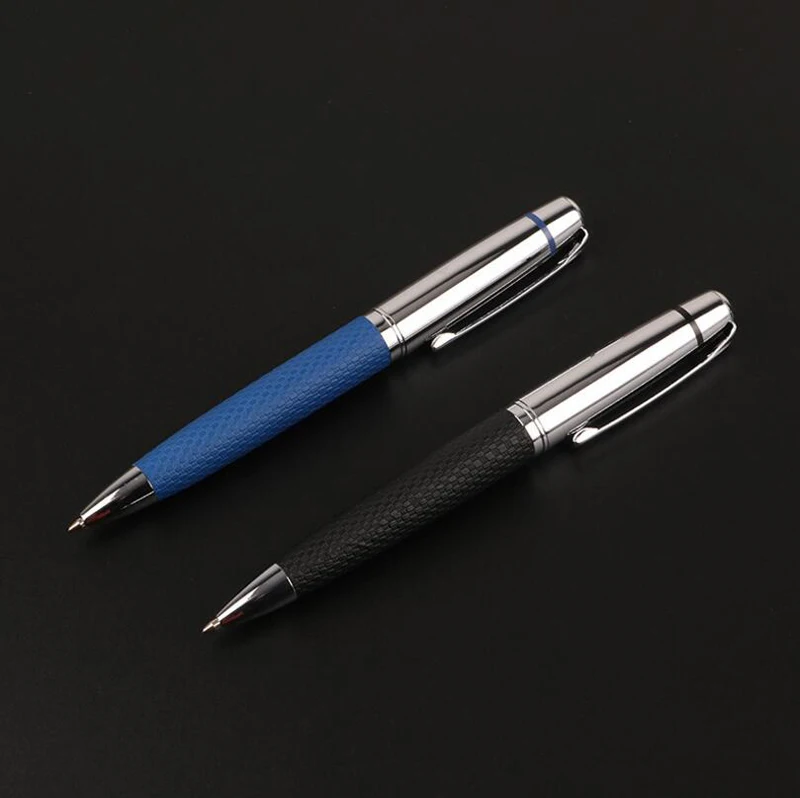 2023 New Arrival High Quality Metal Ballpoint Pen Business Men PU Leather Gift Writing Pen Buy 2 Send Gift