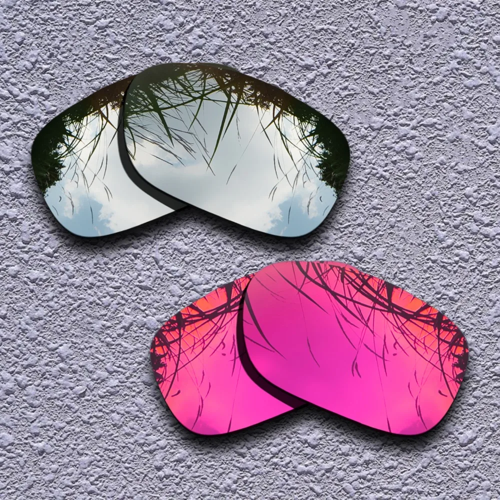 

Silver Titanium & Purple Red Polarized Replacement Lenses for Oakley TwoFace Sunglasses