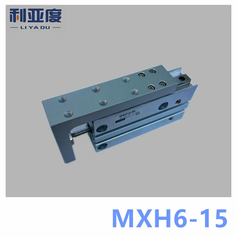 MXH6-5 MXH6-10 MXH6-15 MXH6-20 MXH6-25 pneumatic slider (linear guide) slide cylinder Bore Size 6mm Stroke 15mm MXH6X15