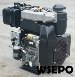 Factory Direct Supply! WSE-292F 997cc 25hp E-Start Double-Cylinder Air Cooled Diesel Engine for Generator/Pump/Air Compressor