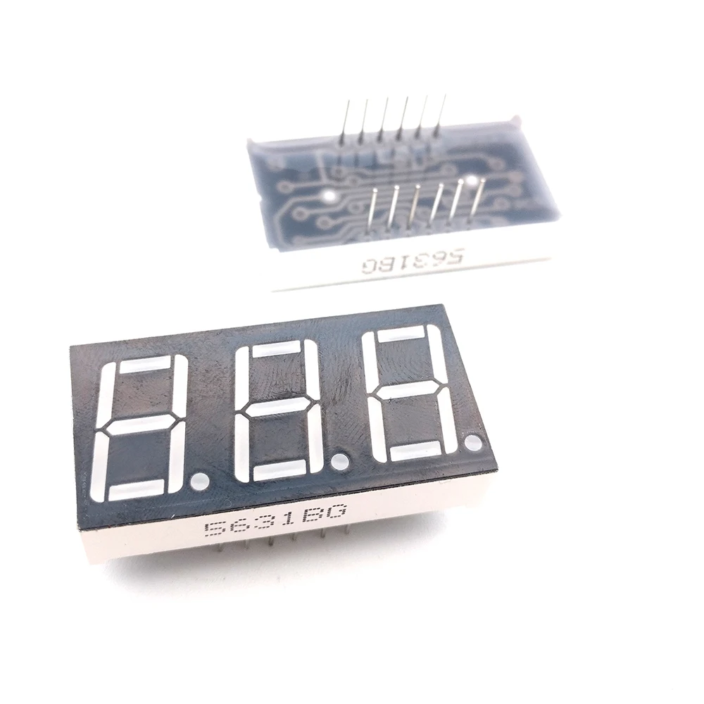 10 stücke 7 segment Gemeinsame Kathode/Anode 3 Bit digital Rohr 0.56 "0,56 in. Gelb grün LED Display 7 segmentos LED Digital rohr