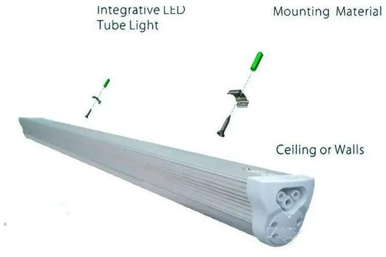 Imagem -04 - Integraram o Tubo em Forma de v do Diodo Emissor de Luz 4ft 5ft 6ft 8ft Smd 2835 85265v Conduziu a Lâmpada Fluorescente do Tubo do Diodo Emissor de Luz da Iluminação 25 Peças 28w 32w 42w 60w t8